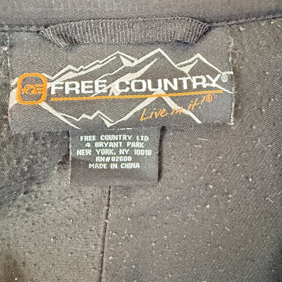 Free Country long sleeve zip up soft-shell fleece lined jacket windbreaker small - Picture 11 of 13